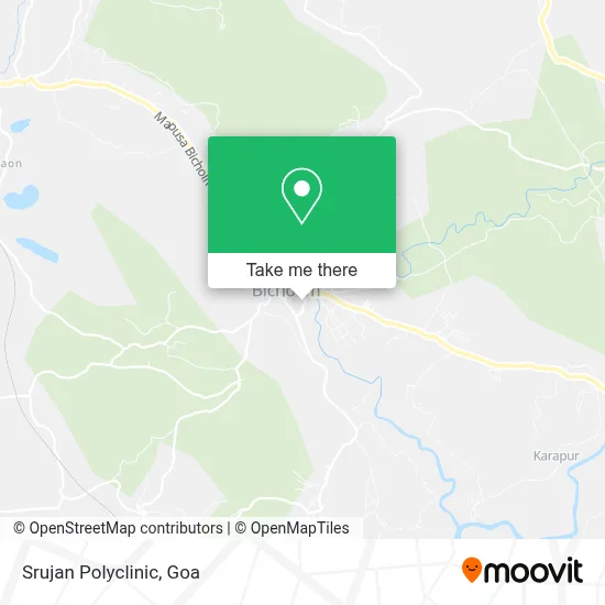 Srujan Polyclinic map