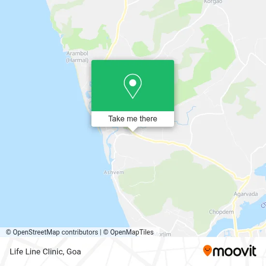 Life Line Clinic map