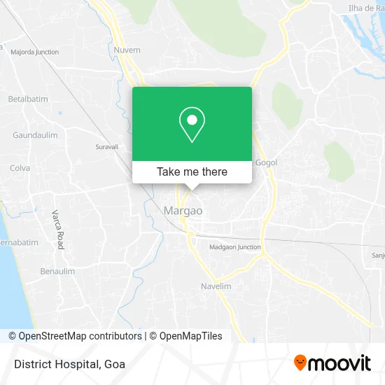 District Hospital map