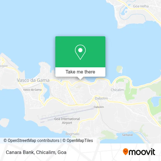 Canara Bank, Chicalim map