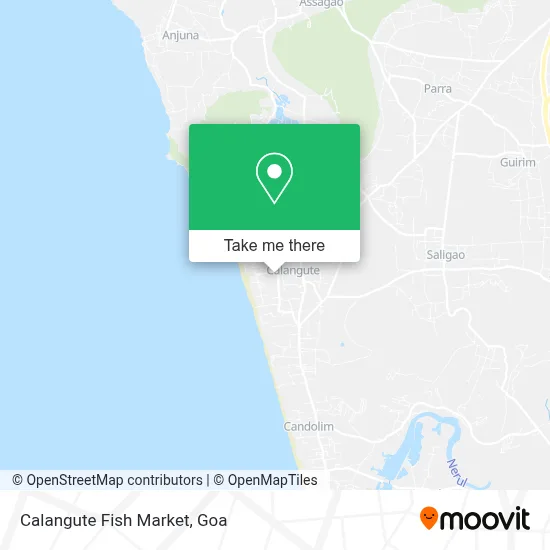 Calangute Fish Market map