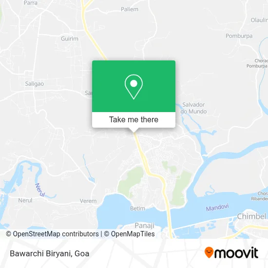 Bawarchi Biryani map