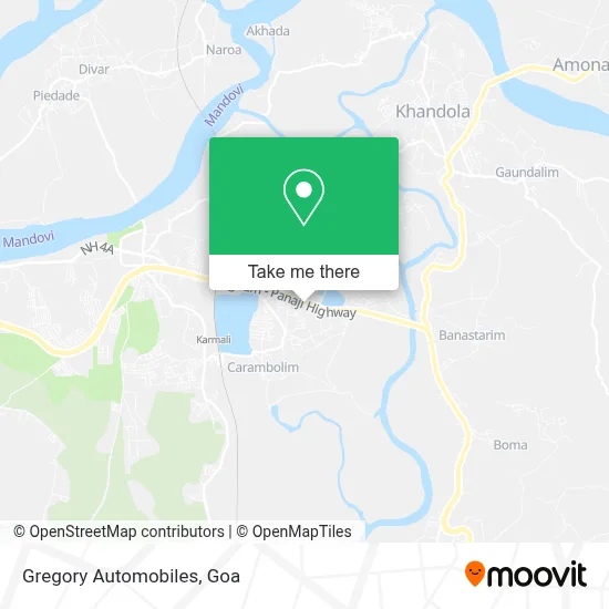 Gregory Automobiles map