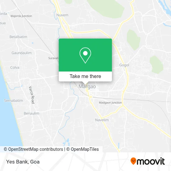 Yes Bank map