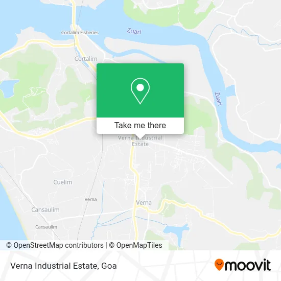 Verna Industrial Estate map