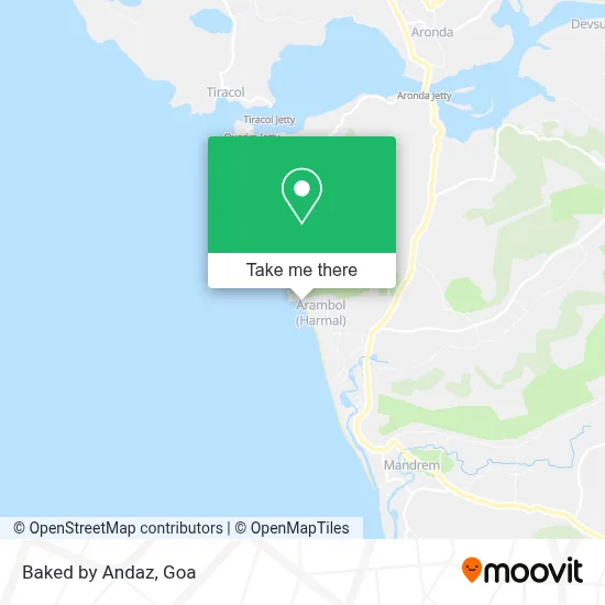 Baked by Andaz map