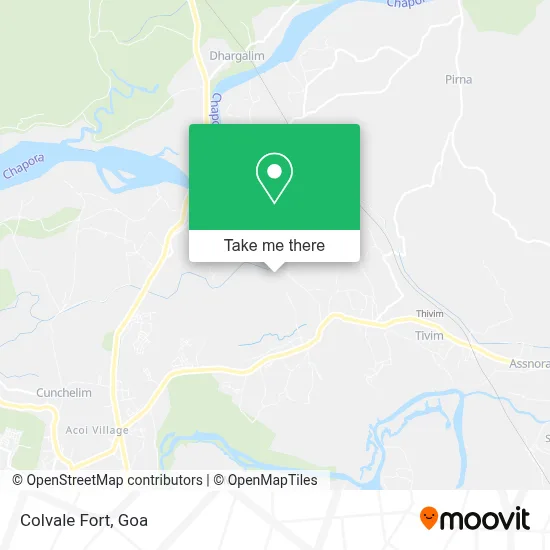 Colvale Fort map