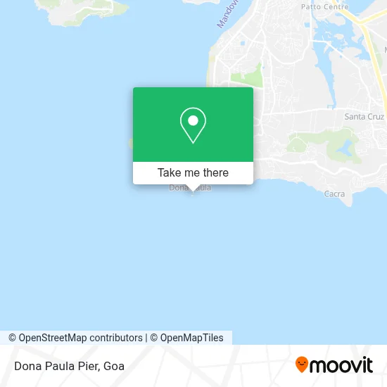 Dona Paula Pier map