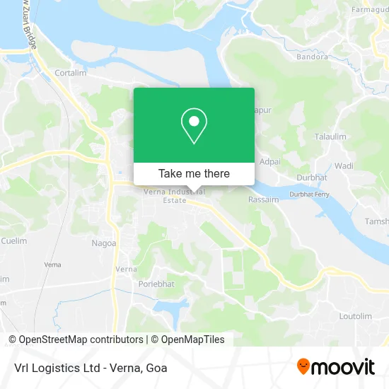 Vrl Logistics Ltd - Verna map