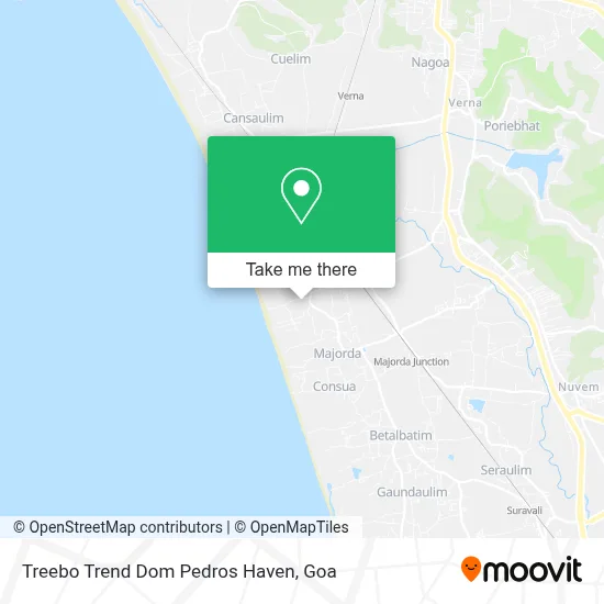 Treebo Trend Dom Pedros Haven map