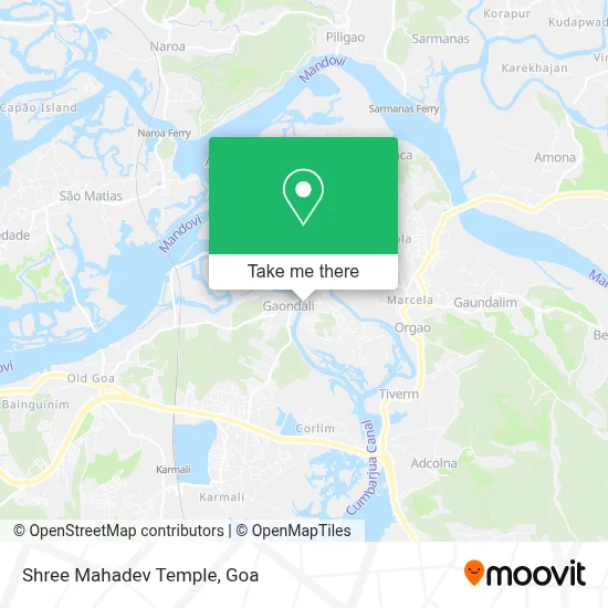 Shree Mahadev Temple map