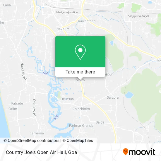 Country Joe's Open Air Hall map