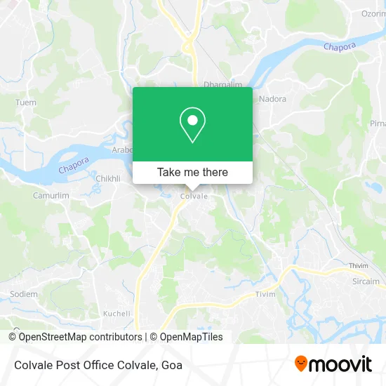 Colvale Post Office Colvale map