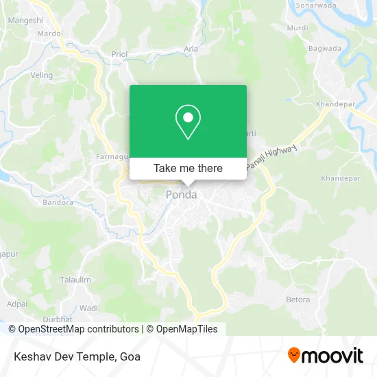 Keshav Dev Temple map