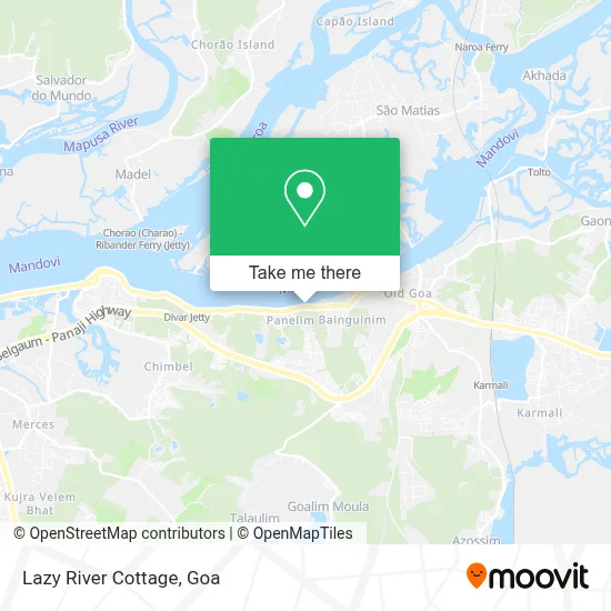 Lazy River Cottage map