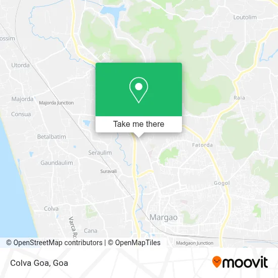 Colva Goa map