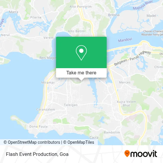 Flash Event Production map