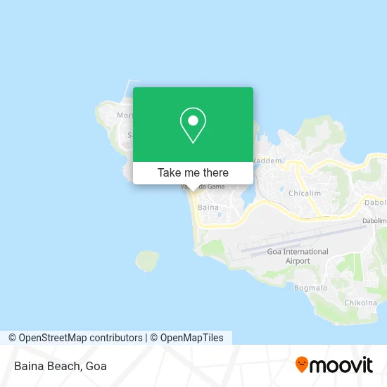 Baina Beach map