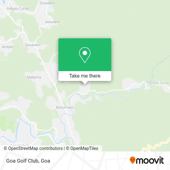 Goa Golf Club map