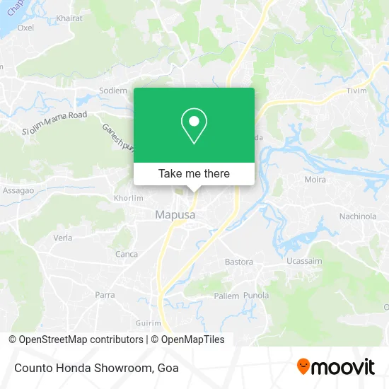 Counto Honda Showroom map
