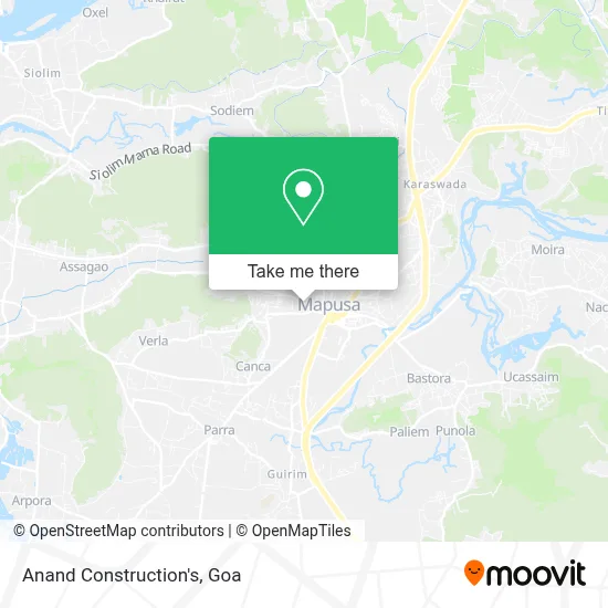 Anand Construction's map