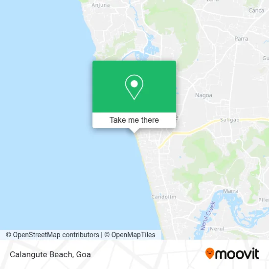 Calangute Beach map
