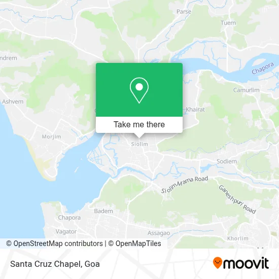 Santa Cruz Chapel map