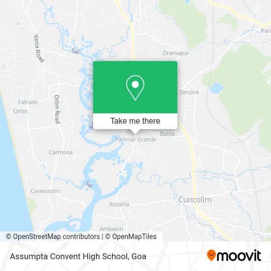 Assumpta Convent High School map