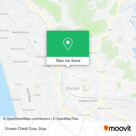 Ocean Crest Goa map