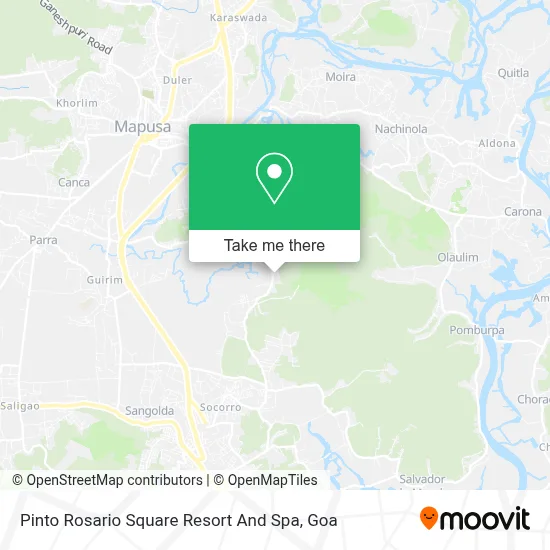Pinto Rosario Square Resort And Spa map