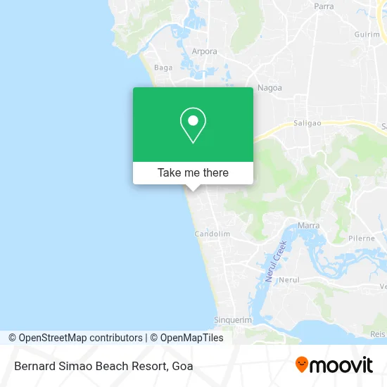 Bernard Simao Beach Resort map