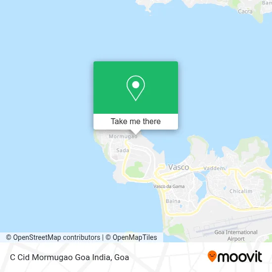 C Cid Mormugao Goa India map
