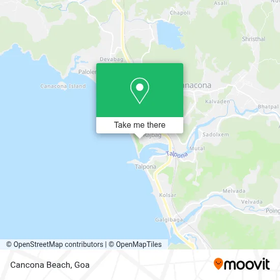 Cancona Beach map
