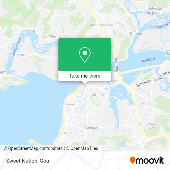 Sweet Nation map