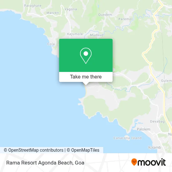 Rama Resort Agonda Beach map