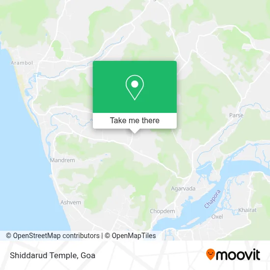 Shiddarud Temple map