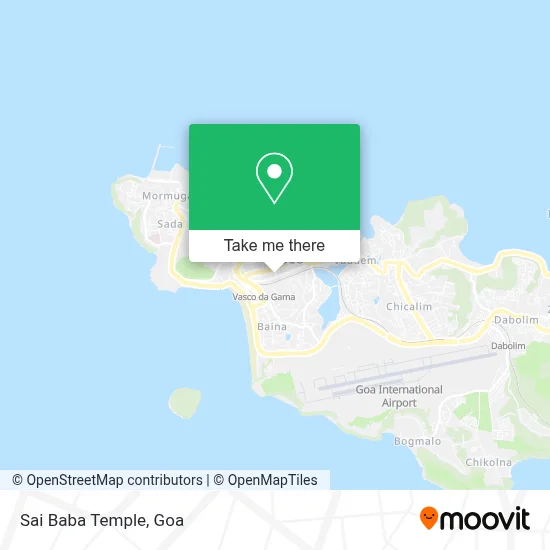 Sai Baba Temple map