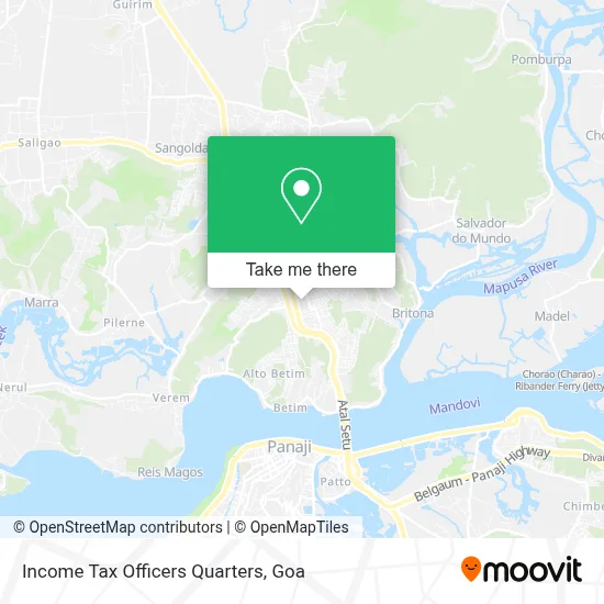 Income Tax Officers Quarters map
