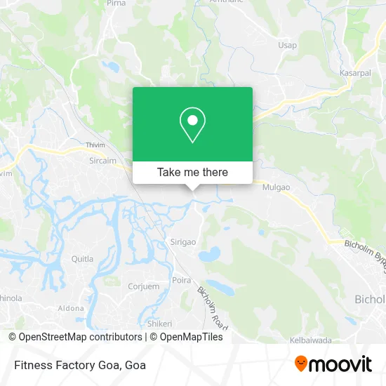 Fitness Factory Goa map