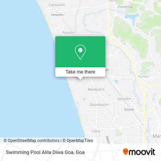 Swimming Pool Alila Diwa Goa map