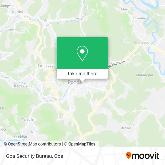 Goa Security Bureau map
