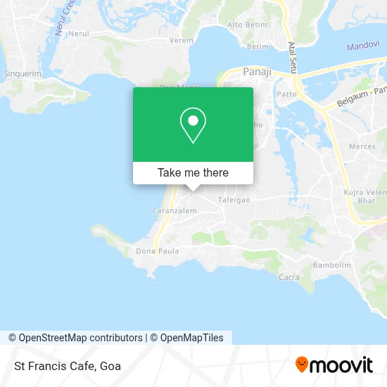 St Francis Cafe map