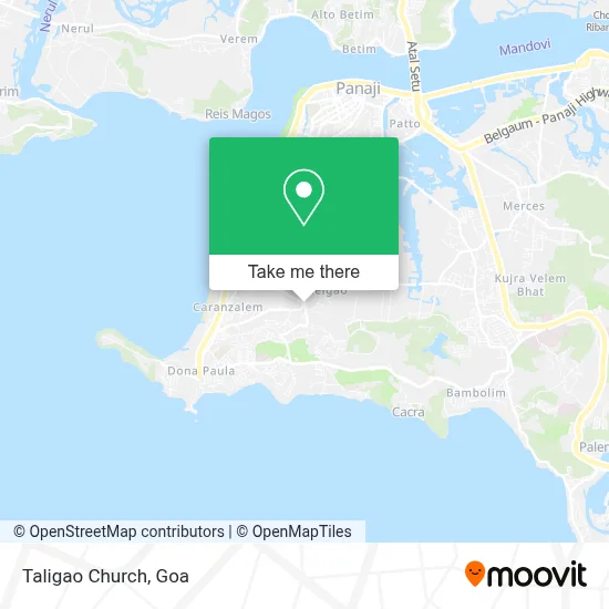 Taligao Church map