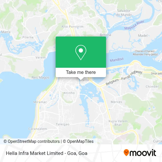 Hella Infra Market Limited - Goa map