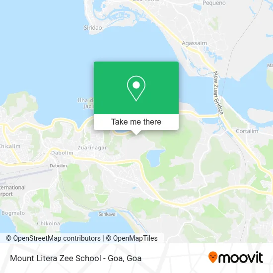 Mount Litera Zee School - Goa map