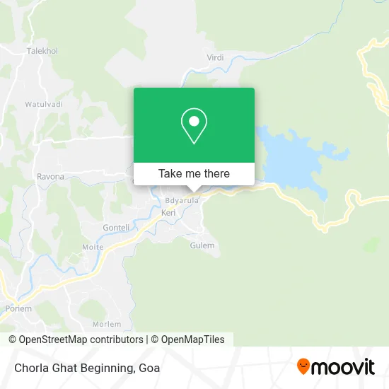 Chorla Ghat Beginning map