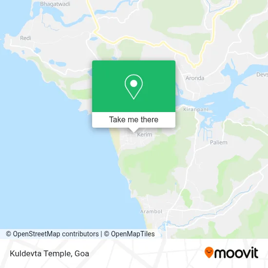 Kuldevta Temple map