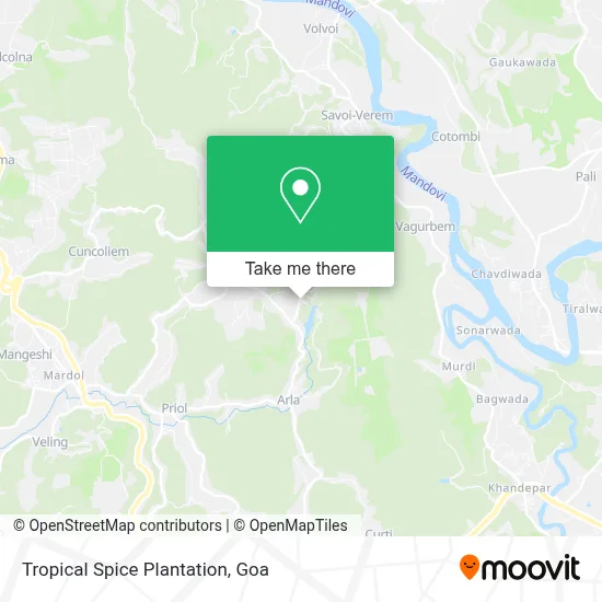 Tropical Spice Plantation map
