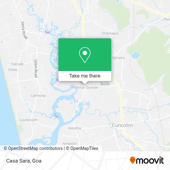 Casa Sara map