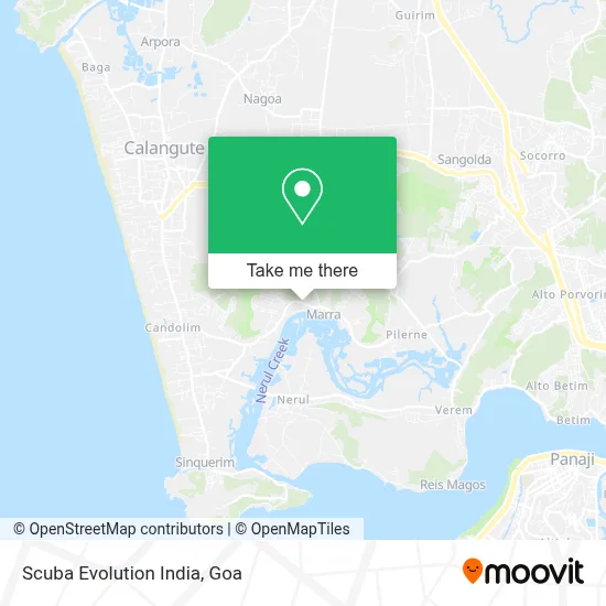 Scuba Evolution India map